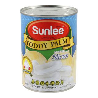 Sunlee Toddy Palm Op Siroop, Gesneden 218g