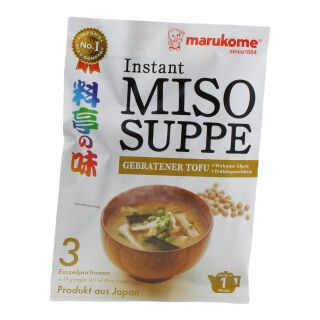 Marukome Onmiddellijke Misosoep Gebakken Tofu 57g