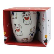 Tokyo Design Studio Lucky Cat Mug White, 8,5X10,2Cm 380Ml