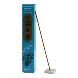 Jasmine Incense Sticks With Holder, 50X Morning Star
