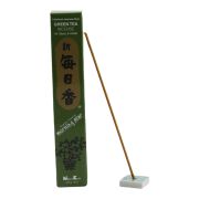 Green Tea Incense Sticks With Holder, 50X Morning Star