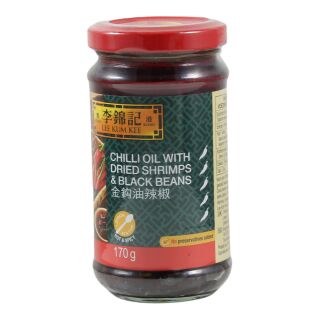 Chiliöl mit getrockneten Krabben und schwarzen Bohnen Lee Kum Kee 170g