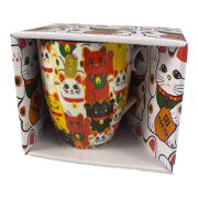 Tokyo Design Studio Lucky Cat Mug Coloured, 8,5X10,2Cm 380Ml