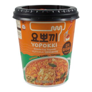 Rapokki Kimchi, Yopokki Ramennudeln, Reiskuchen im Becher 145g