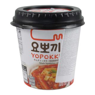 Rapokki Kimchi, Yopokki Rice Cake In Cup 115g