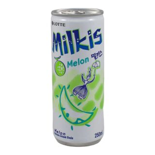 Lotte Melon Milkis Plus 25Cent Deposit, One-Way Deposit, Drink With Carbonic Acid 250ml