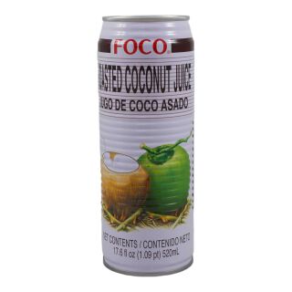 Foco Kokoswasser zzgl. 25cent Pfand, EINWEG, mit Röstgeschmack 520ml