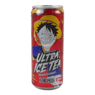 Ultra Ice Tea ชาเย็น ลูกพีช , , One Piece Ruffy 330ml