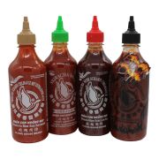 4pc set Flying Goose Sriracha Chilisaus Diverse Soorten...
