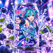 Kawaji - Hatsune Miku Limonade Blaubeere - 330 ml