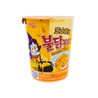 Samyang - Buldak Quattro Cheese -  Instant Bratnudeln mit Käsegeschmack  Cup - 80g