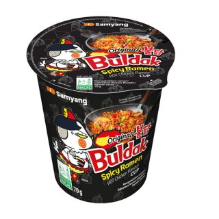 6er Set MHD 03.09.2026 Samyang -  Buldak - Scharf - Hot Chicken Black - Cup - 70g