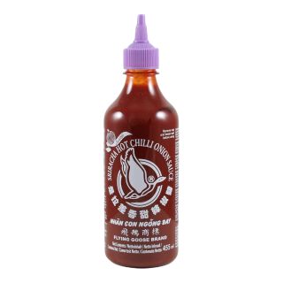 Flying Goose Sriracha Chilisauce mit Zwiebeln 455ml