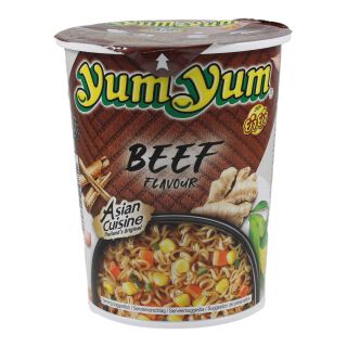 YumYum Rundvlees Instant Noedels In Een Beker, 12X70g 840g