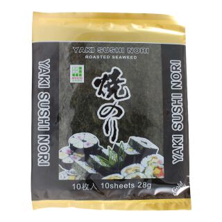 Yaki Nori 
Seaweed Leaves Gold JH Foods 25g