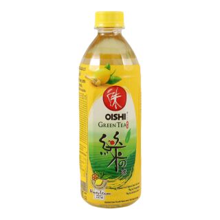 Oishi Green Tea Plus 25Cent Deposit, With Honey And Lemon, One-Way Deposit 500ml