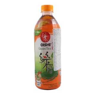 Green Tea Plus 25Cent Deposit, With Genmai, One-Way Deposit Oishi 500ml