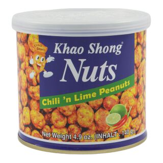 Khao Shong Peanuts With Chilli And Limes 140g