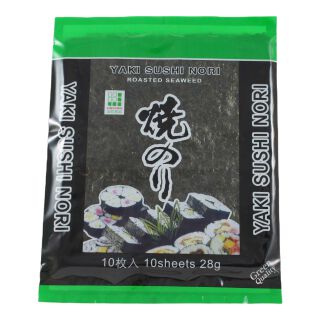 Yaki Nori 
Seaweed Green, Roasted JH Foods 25g