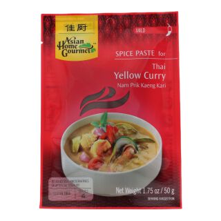 Yellow Curry Paste Asian Home Gourmet 50g