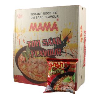 MAMA Tom Saab (Pork) Instant Noodles 30X55g 1,65kg