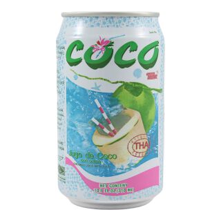 Coco Kokoswasser zzgl. 25cent Pfand, mit Fruchtfleisch, EINWEG 310ml