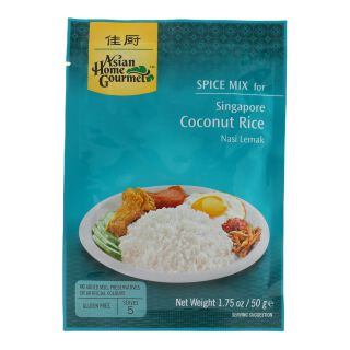 Nasi Lemak 
Kruidenpasta Asian Home Gourmet 50g