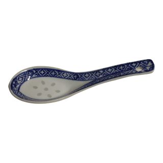 Rice Spoon, Rice Corn, Blue, China Ware