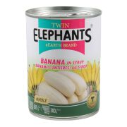 Twin Elephants Bananas In Syrup 300g