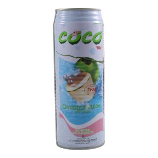 Kokosnuss Getränk mit Fruchtfleisch, Coco 520ml