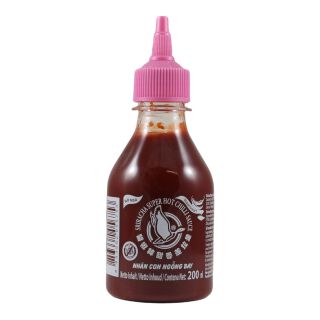 Sriracha 
Chilisaus Super Heet, Zonder Glutamaat Flying Goose 200ml