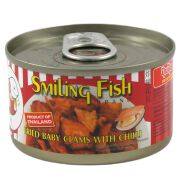 Gebratene Venusmuscheln mit Chili, Smiling Fish 40g