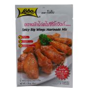 Spicy Chicken Wings 
Marinade Lobo 50g