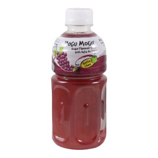 Mogu Mogu Grape Flavor Drink Plus 25Cent Deposit, One-Way Deposit 330ml