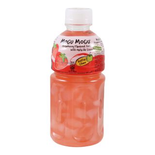 Mogu Mogu Strawberry Drink Plus 25Cent Deposit, One-Way Deposit 320ml