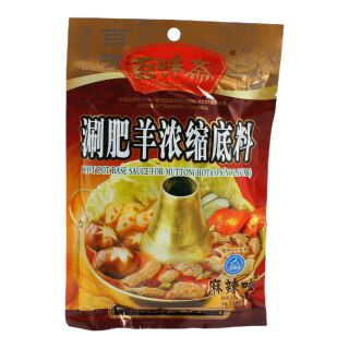 Baiweizhai Hot Pot Seasoning Sauce Hot & Spicy, Lamb 200g